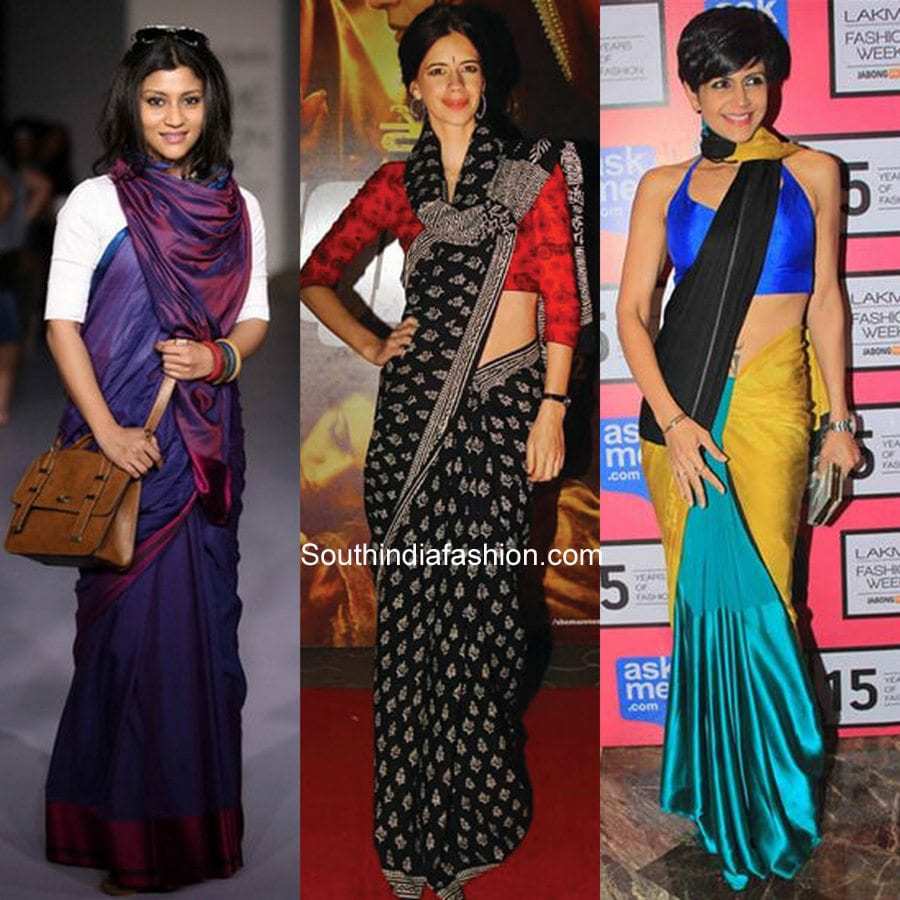 7 Saree Pallu Drapes Style South India Fashion