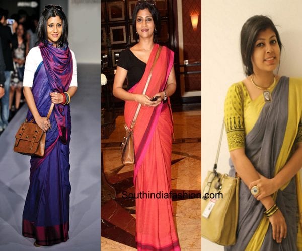 How to Look Stylish in Cotton Sarees – South India Fashion How to Look Stylish in Cotton Sarees – South India Fashion