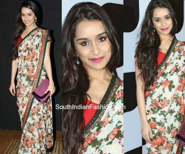 shradhha-kapoor-in-a-floral-saree