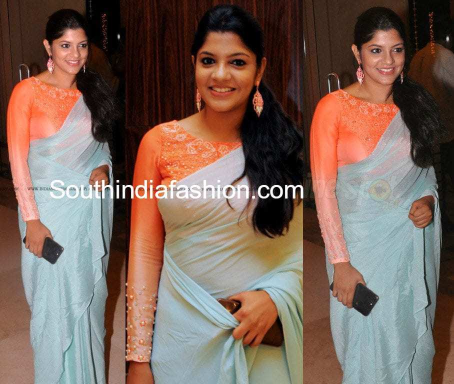 PINK Party Wear Plain Soft Satin Silk Saree With Art Silk With Blouse