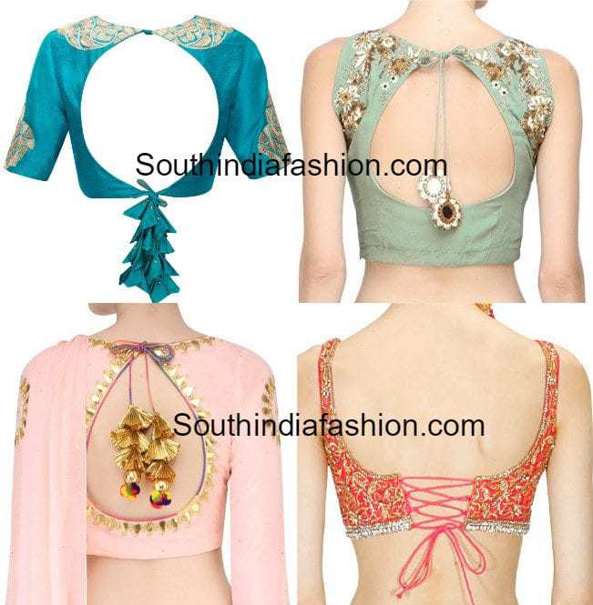 Stylish blouse sales back design