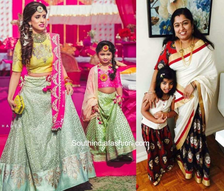 Matching Mother Daughter Dresses – South India Fashion