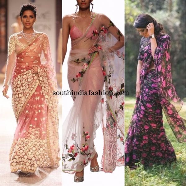 Floral sarees