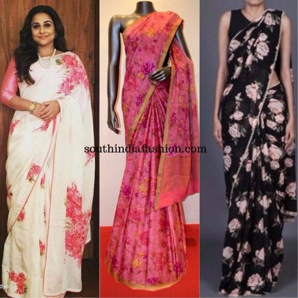 Floral sarees