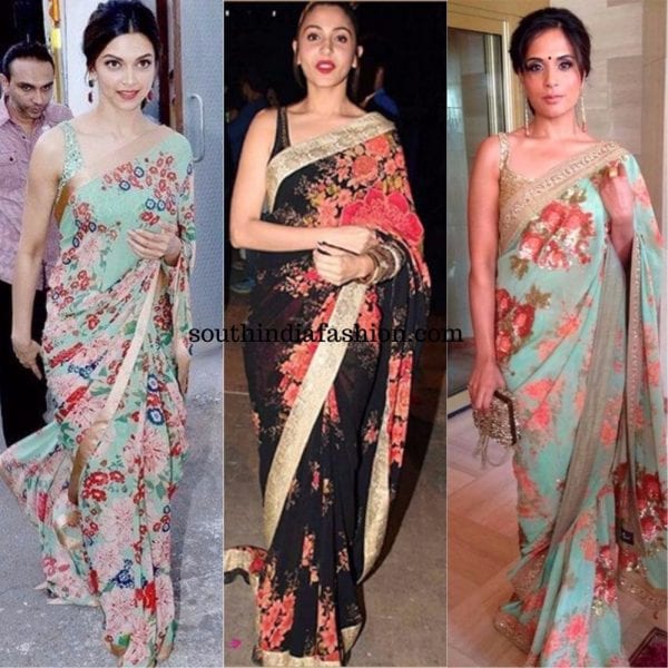 Floral sarees