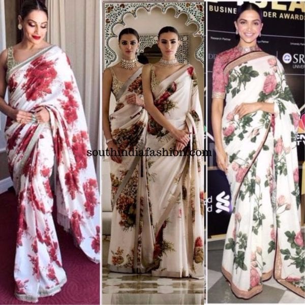 Floral sarees