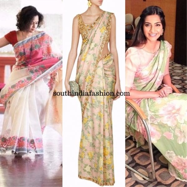 Floral sarees