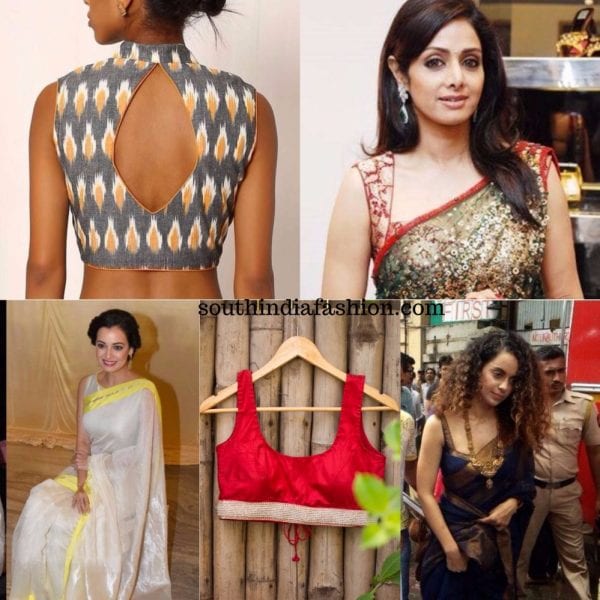 sleeveless blouses for sarees