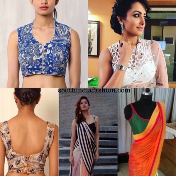 sleeveless blouses for sarees