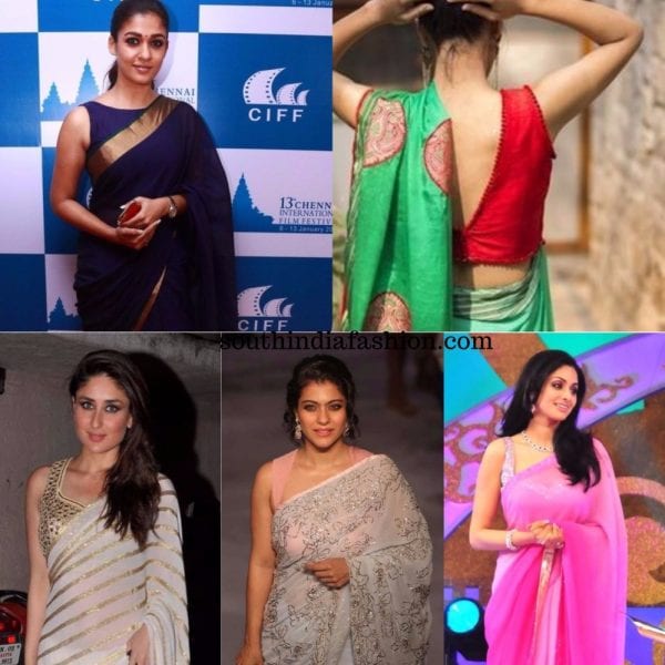 sleeveless blouses for sarees