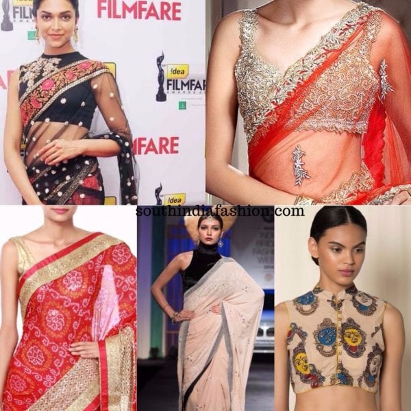 sleeveless blouses for sarees