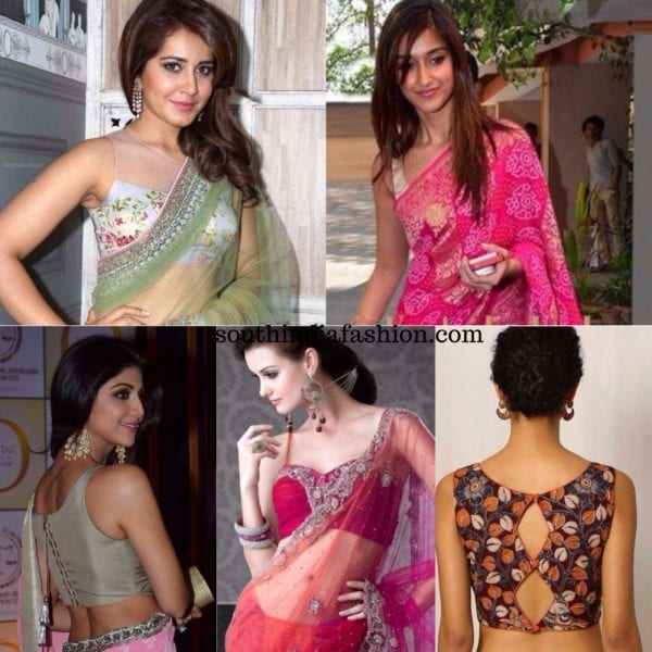 sleeveless blouses for sarees