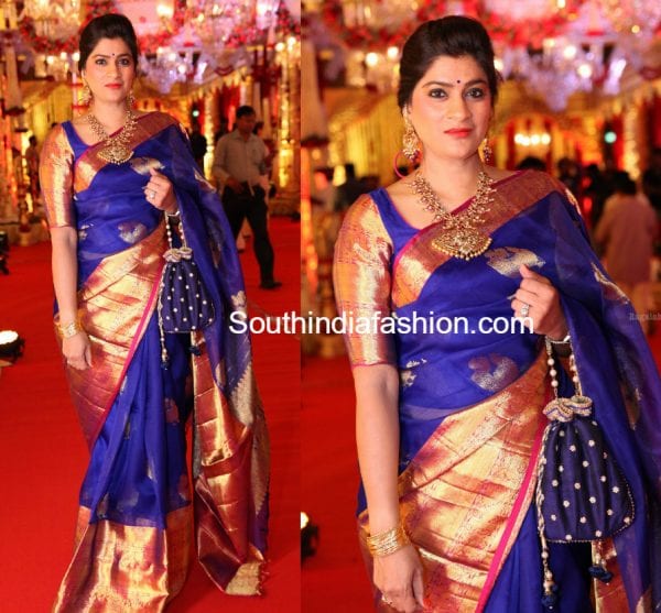 wedding-guest-blue-kanchi-organza-saree