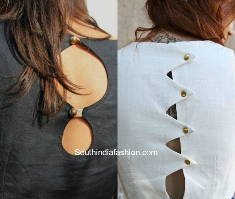 back button blouse cutting