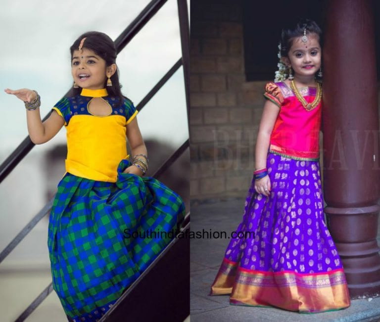 Kids Pattu Pavadai Designs South India Fashion Kids Pattu Pavadai Designs South India Fashion