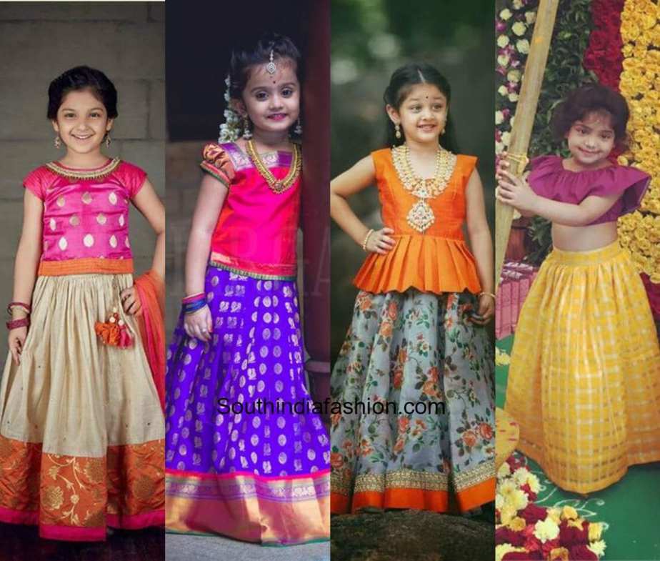 pattu pavadai designs 2018 for babies