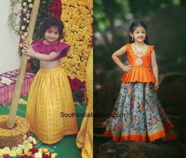 Kids Pattu Pavadai Designs