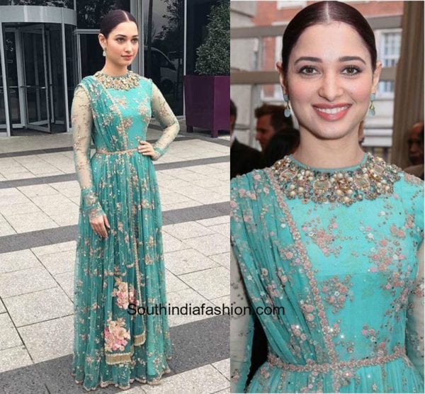 Tamanna Bhatia in Sabyasachi at the Arts Of India Golden Gala Charity at BAFTA London 1