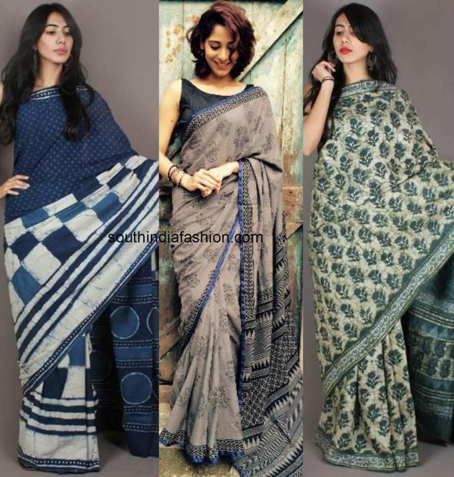 Block Print Sarees A Little Traditional, A little Funky