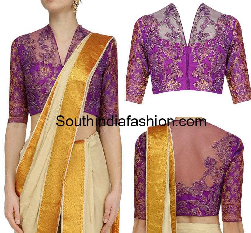 net blouse designs 2017