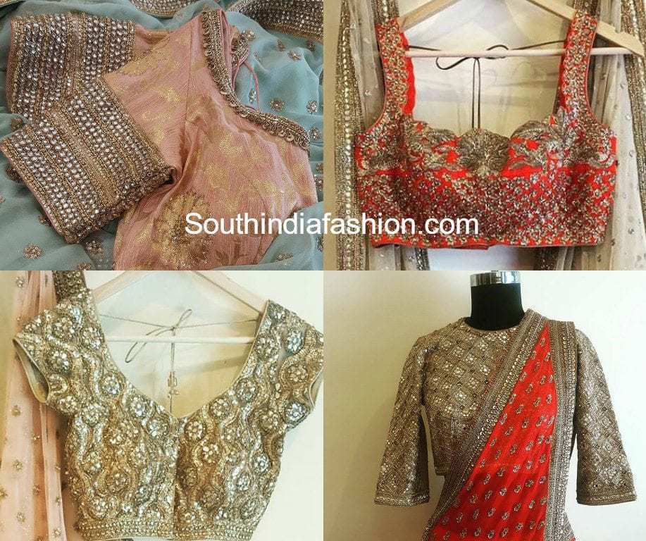 bridal saree blouses by french curve anjali sharma