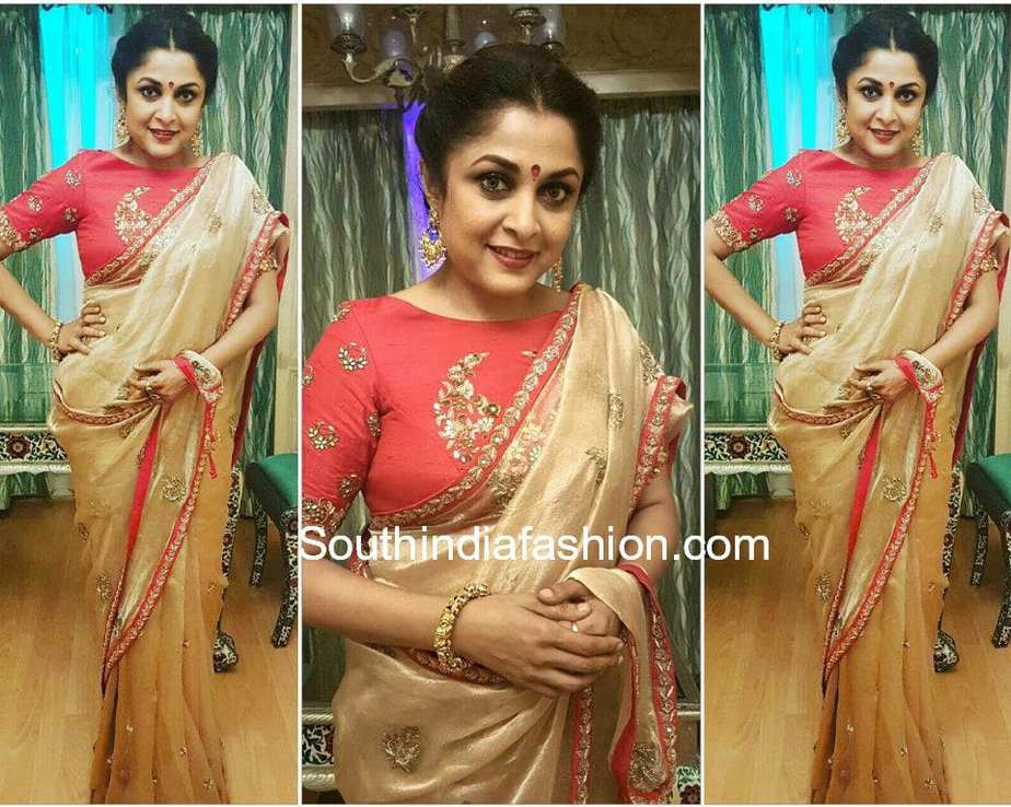 ramya krishna archita narayanam saree ramoji rao grand daughter wedding