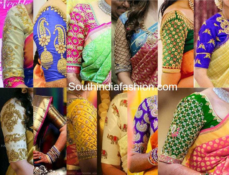 top 20 blouse trending designs patterns for silk pattu sarees