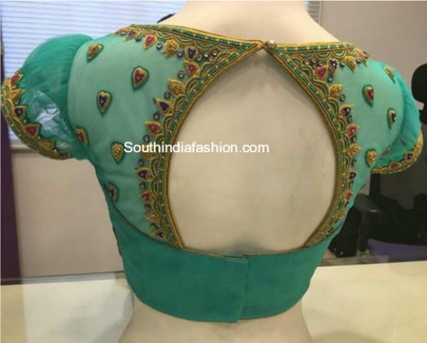 hand net blouse designs