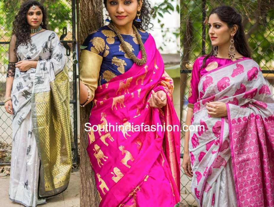 Trending Hot: Animal Motif Kanjeevaram Silk Sarees – South India Fashion Trending Hot: Animal Motif Kanjeevaram Silk Sarees – South India Fashion