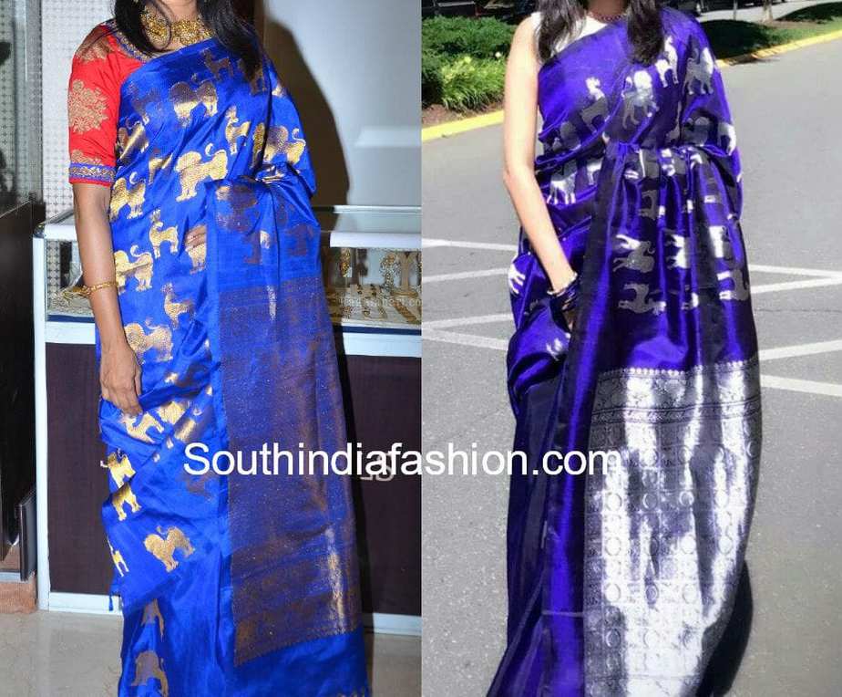 Trending Hot: Animal Motif Kanjeevaram Silk Sarees – South India Fashion Trending Hot: Animal Motif Kanjeevaram Silk Sarees – South India Fashion