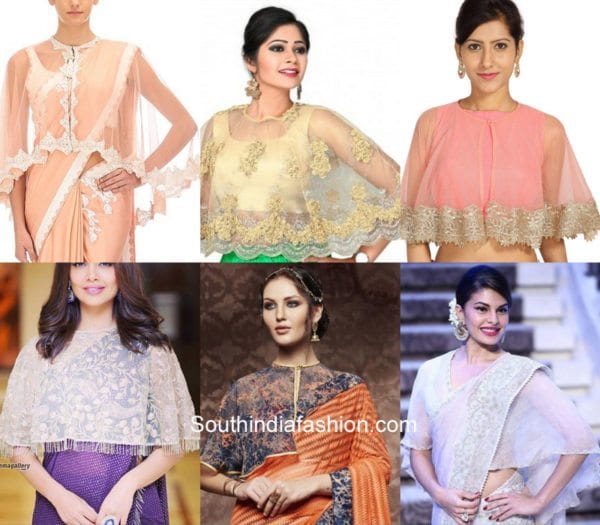 karwa-chauth-saree-cape-blouse-designs