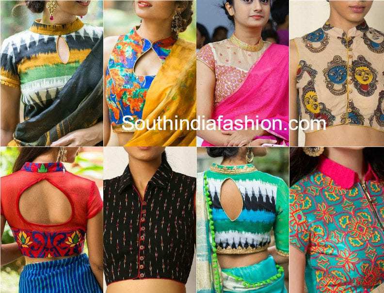 Flaunt The Classy Collar Neck Blouses – South India Fashion