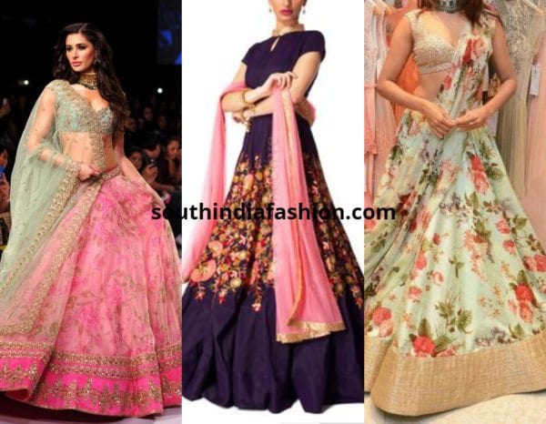 floral lehengas