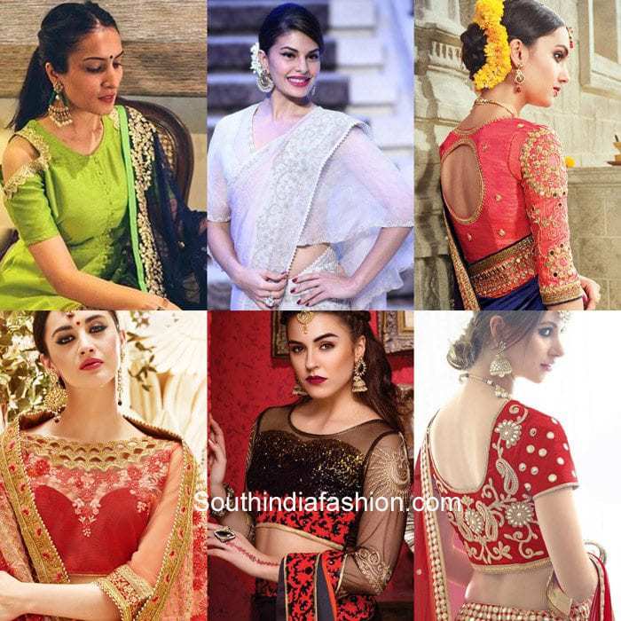 karwa-chauth-saree-blouse-designs