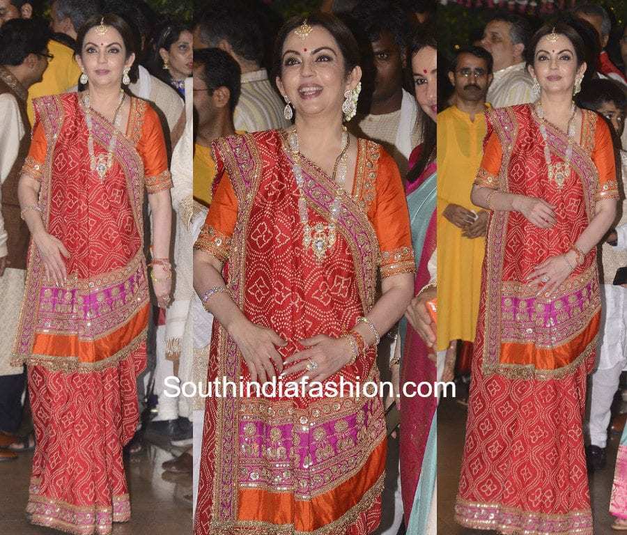 nita ambani saree ganesh puja 2017