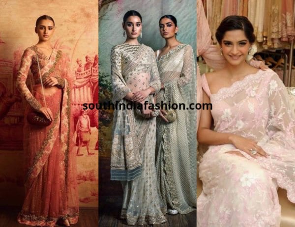 pastel sarees