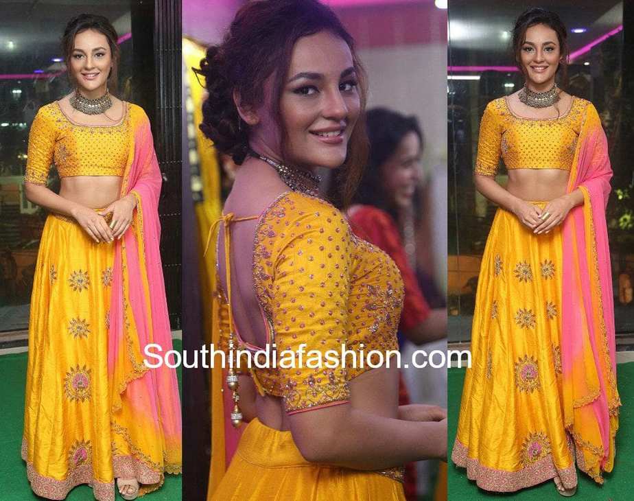 seerat kapoor in yellow lehenga