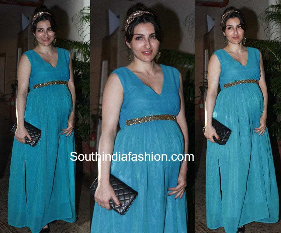 party wear indian dress for pregnant lady