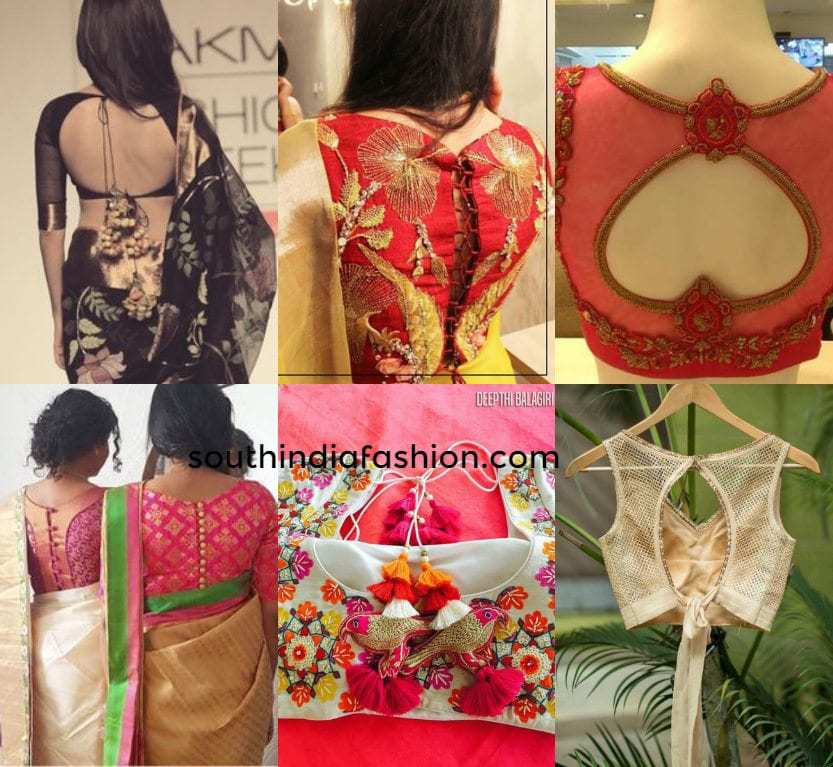 Awesome Back Neck Designs For Your Blouses