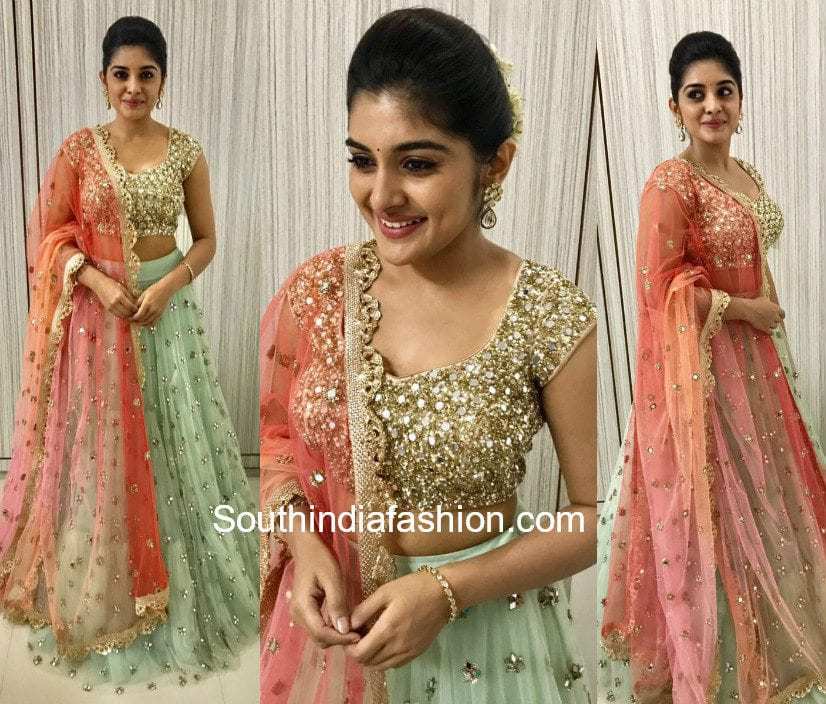 Niveda Thomas in Mrunalini Rao for a mall opening