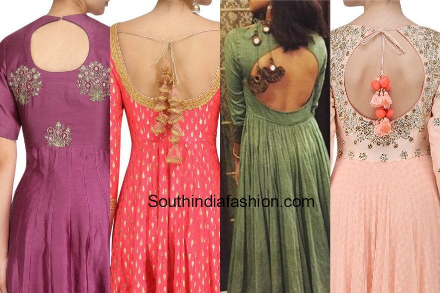 long frock back neck designs