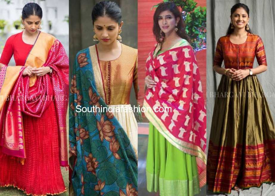 pattu anarkalis designs