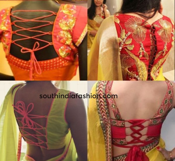 awesome back neck blouses