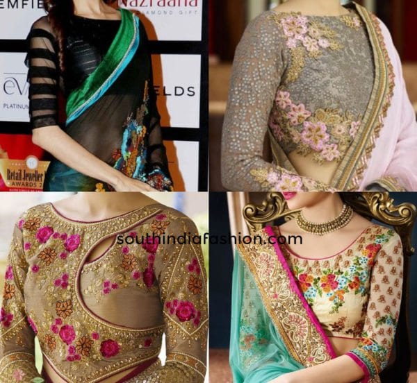 exotic blouses for fancy sarees