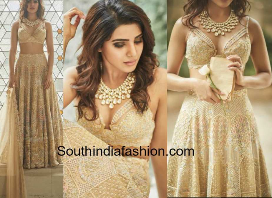 samantha prabhu wedding lehenga by koecsh