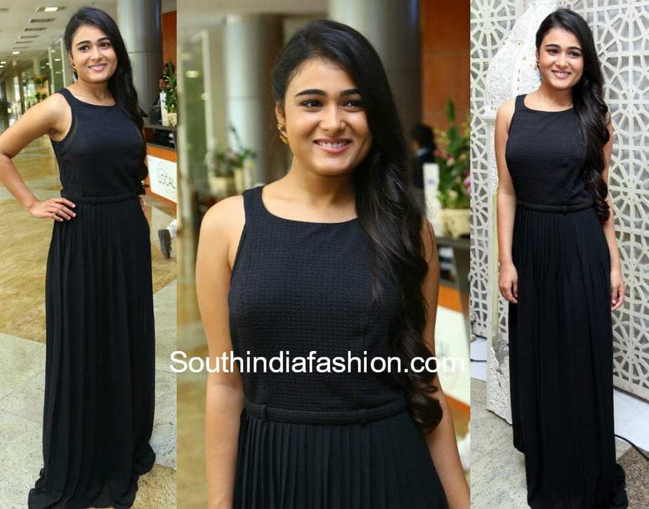 shalini pandey black maxi dress