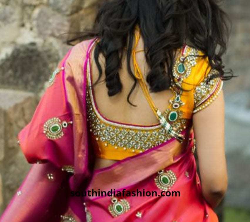 Blouse Designs Back Side For Pattu Sarees You Will Fall In Love With These 17 Traditional Blouse Designs Keep Me Stylish Discover The Latest Best Selling Shop Women S Shirts High Quality Blouses