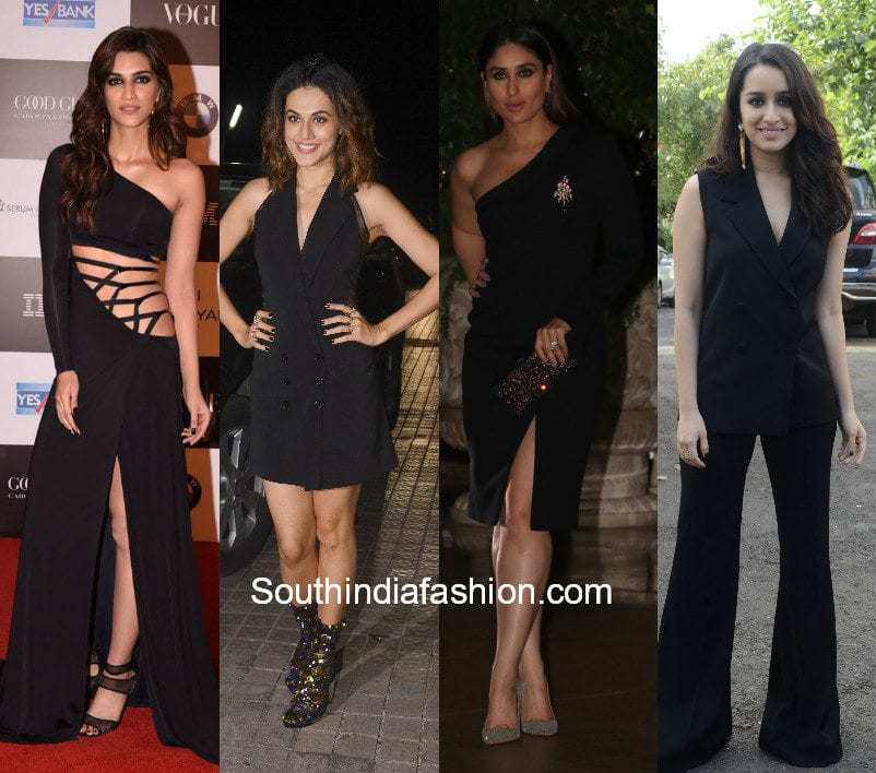 Bollywood celebrities in all in all black outfits featured