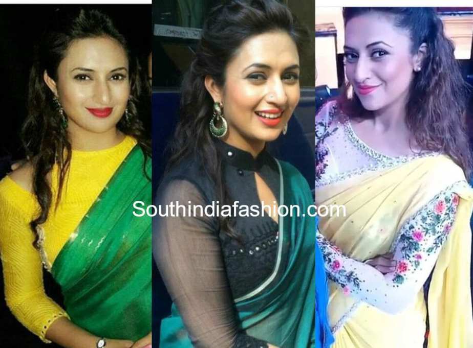 DIVYANKA TRIPATHI AKA ISHITA SAREE BLOUSE DESIGNS YE HAI MOHABBATEIN