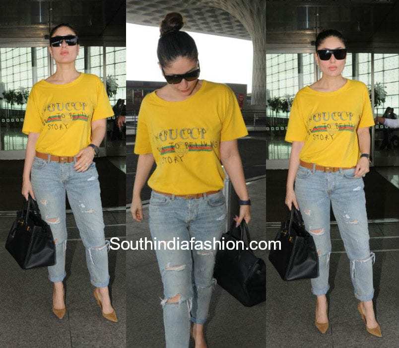 Kareena Kapoor in Gucci at the airport